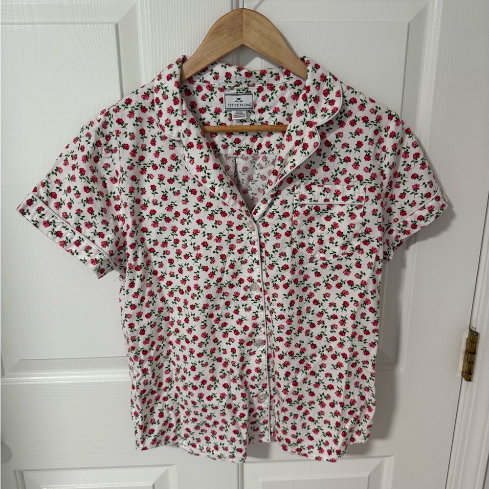 ✨ NWOT 100% Cotton Petite Plume PJ Top